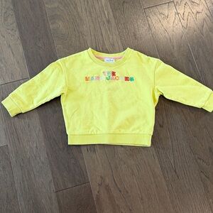 The Marc Jacobs Yellow Sweatshirt Size 4 *Spots